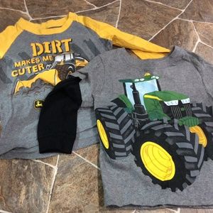 2t long sleeve John Deere shirts